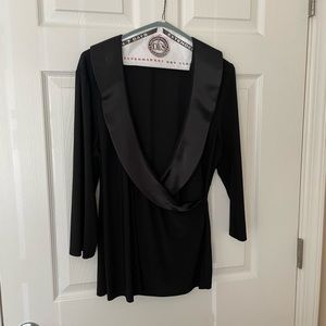 Tuxedo blouse